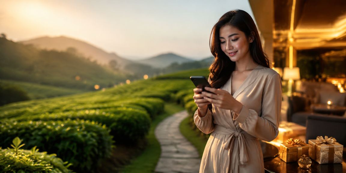 Pengguna log masuk ke akaun f30 pada telefon mudah alih
